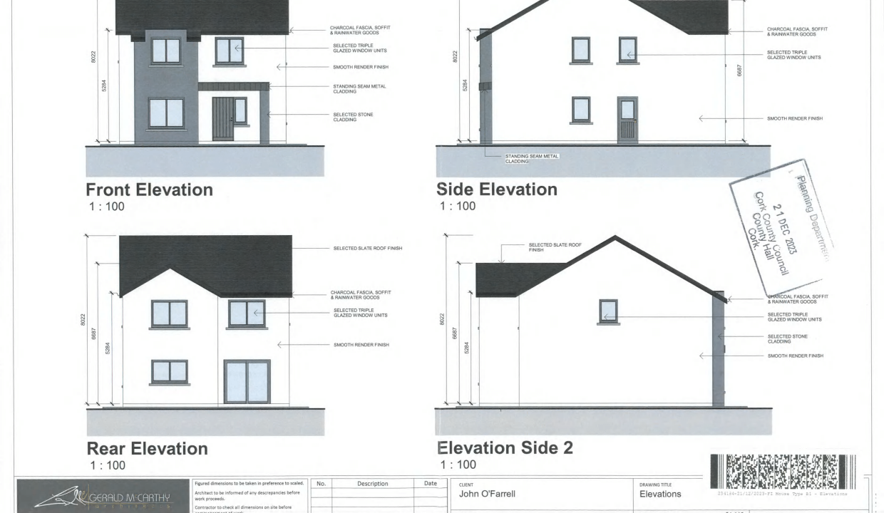 Elevations - House Type B1