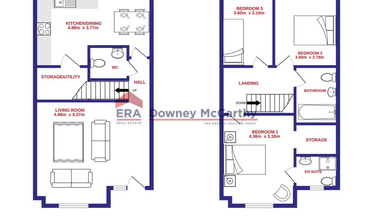 House Type K - 3 Bedroom End of Terrace, Belview Wood, Maryborough, Douglas, Cork