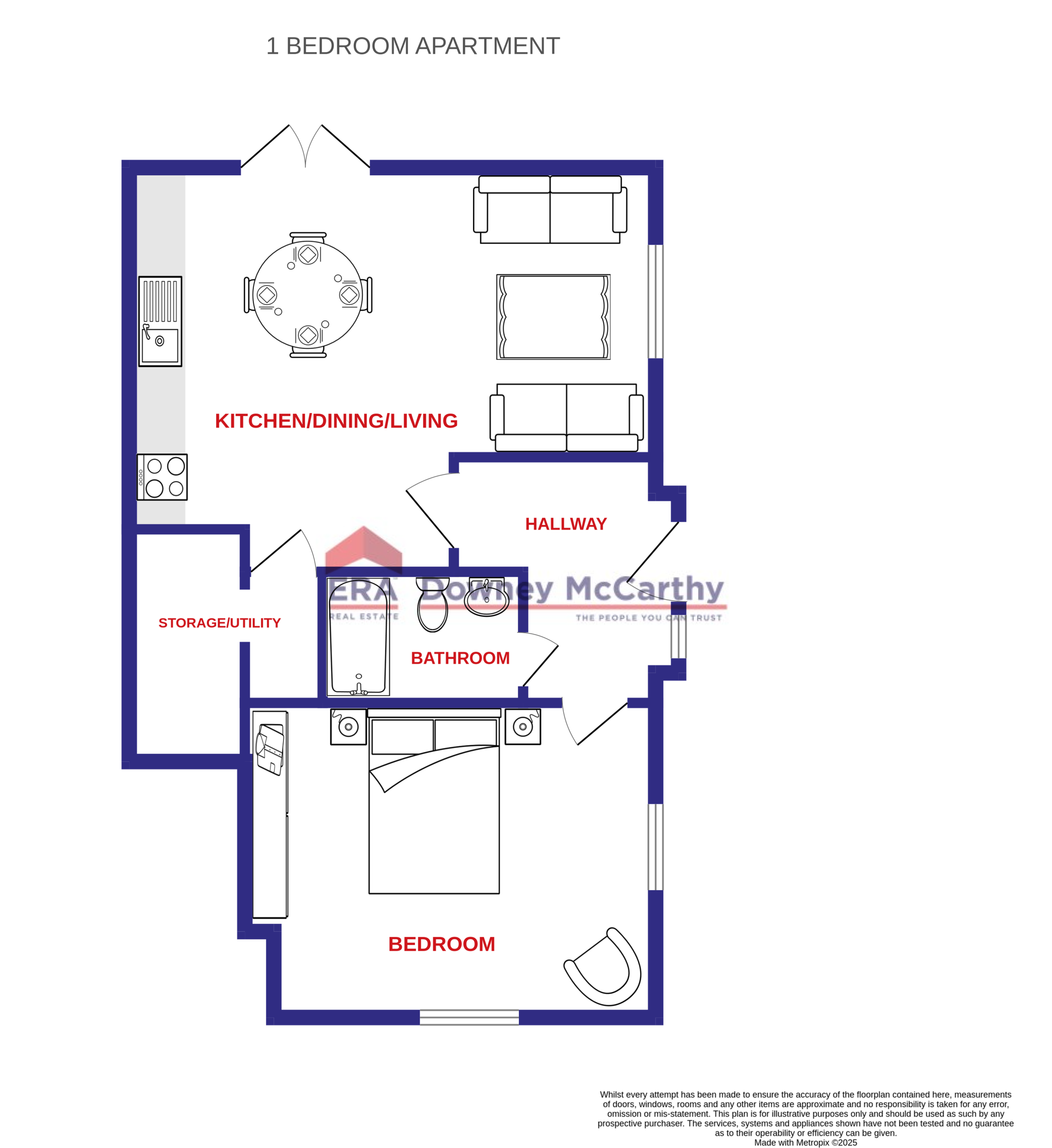 1 Bedroom Apartment (59 Sq. M.)