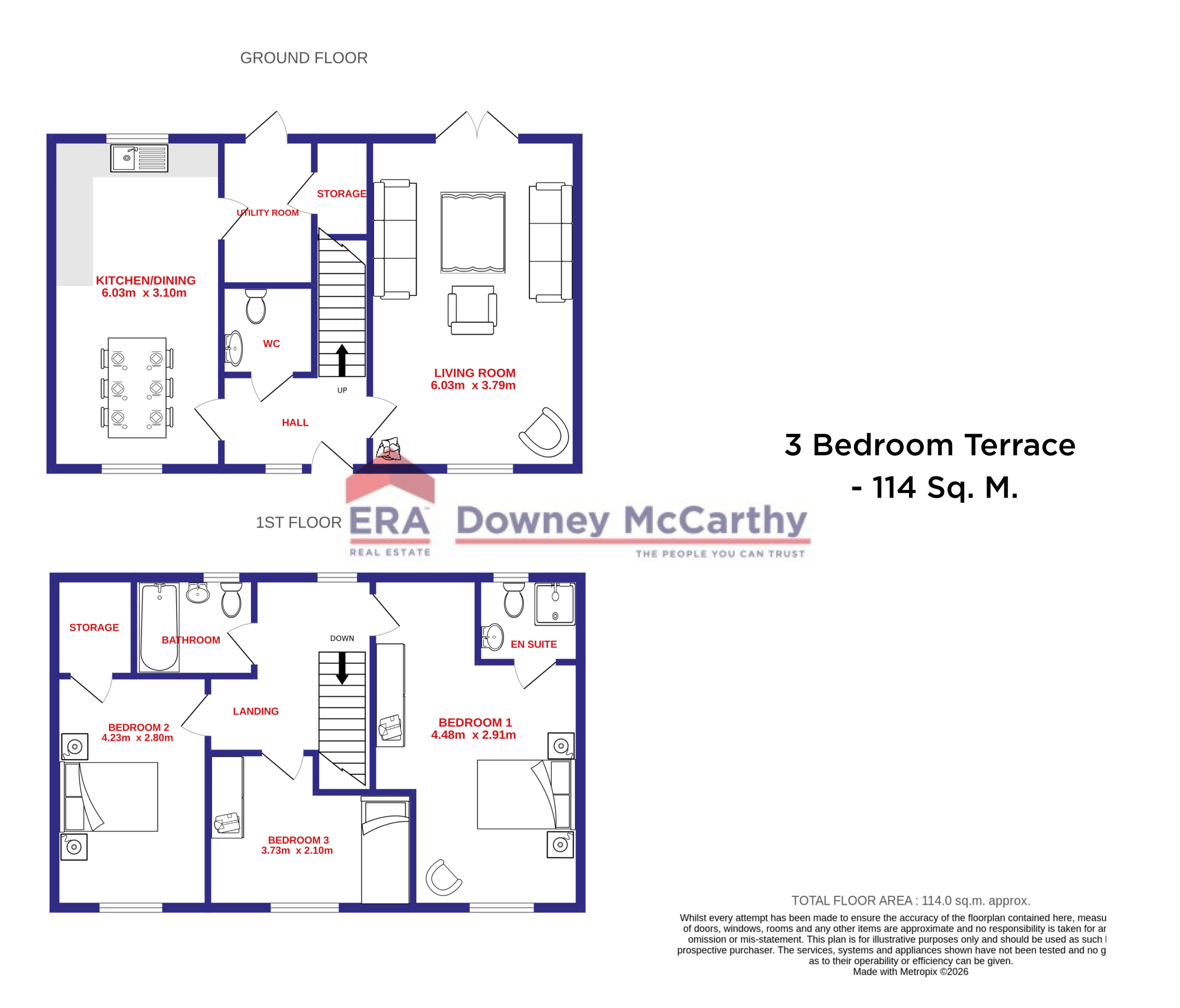 3 Bedroom Terrace (114 Sq. M.)
