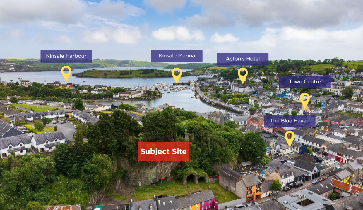 Development Site at The Glen, Kinsale, Cork Location Map